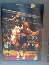 1996 Michael Jordan #23 Original 35mm Slide vs Mahmoud Abdul-Rauf Nuggets Sissac picture