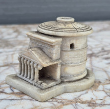 Antique Grand Tour Alabaster carved model of the Pantheon c19th Building FINE picture