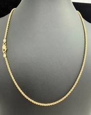 10k Yellow Gold Rope Chain - 1.7gms - 20” - 1mm picture