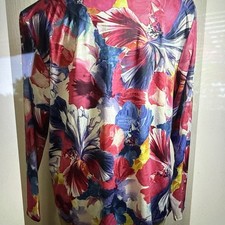 Chico’s Zenergy NWT UPF  LSTop Sz 2 (Large) Oceano SOLD OUT EVERYWHERE picture