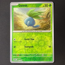 Oddish 001/197 Common Obsidian Flames Pokemon Reverse Holo Near Mint picture