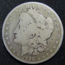 1896-O Morgan Silver Dollar-New Orleans Liberty Head-90% Silver Coin Ungraded picture