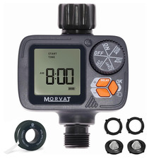 Automatic Garden Hose Water Timer Sprinkler w/ Rain Delay – Morvat picture