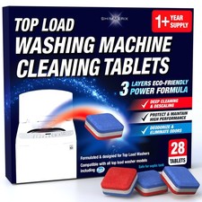 Washing Machine Cleaner Tablets 28 PCS For HE Top Load EcoFriendly Tabs picture