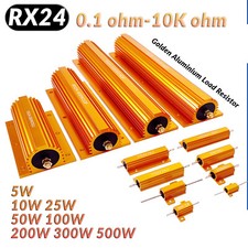 5W/10W/25W/50W/100W/200W/300W/500W RX24 Golden Aluminium Load Resistor Wirewound picture