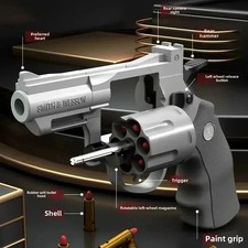 ZP5 Revolver Soft Bullet Toy Gun 357 Simulation Pistol with Ejection Action picture