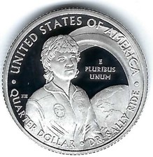 2022-S San Francisco Silver Proof American Women Sally Ride 25 Cent Coin picture