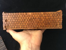 Antique And Curious Cherry Wood Box Nature Forest picture