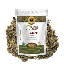 Organic Way Burdock Root Cut & Sifted - Herbal Tea | Kosher & USDA Certified picture