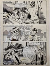 Original Comic Art 🎨 ✨️ published 1979 French War Spy Espionnage  picture