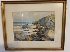 Original Robert Tosa watercolor c1955 picture