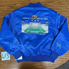 vintage kentucky wildcats UK Men’s Large Commonwealth Rare Satin Jacket 80s 90s  picture
