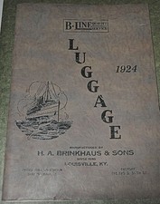 1924 Antique Trunk Catalog, H.A.Brinkhaus & Sons (B-Line) Original, VG Condition picture