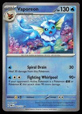 Vaporeon 022/131 Master Ball Holo Rare Prismatic Evolutions Pokemon Card picture
