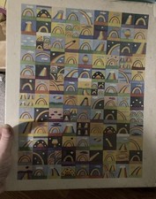 Rare Vintage 1973 Rainbow Man Poster Great American Puzzle Factory Sealed Hippie picture