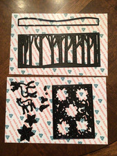 Diamond Press Background Dies Winter Woods 852084 picture