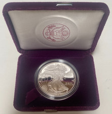 1993-P Proof American Silver Eagle -w- Box & COA picture