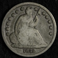 1839-O Seated Liberty Silver Dime FINE E273 JYNM picture