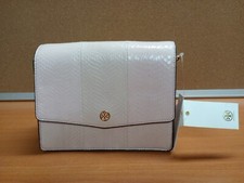 Tory Burch Emerson Envelope Adjustable Shoulder Bag Crossbody Shell Pink Snake picture