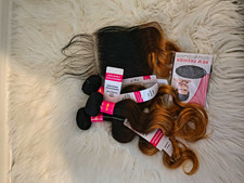 Shining Girl 12A Ombre Body Wave Bundles With Closure Brazilian Virgin Remy 100% picture