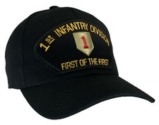 1st Infantry Division Hat Black Ball Cap 