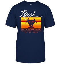 Rush Fifty Something Tour T-Shirt Houston TX 10/01/2026 Rock Band Concert Tee picture