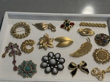 62 Vintage & Modern Designer Brooches — Signed & Unsigned Grosse, Givenchy, Coro picture