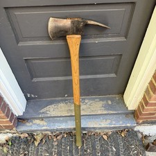 Vintage True Temper Flint Edge Fireman Pick Axe Kelly Works Firefighter 35