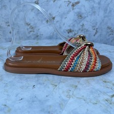 Vintage Havana Women's Size 7 Shoes Brown Colorful Slide Comfort Casual Sandals picture