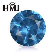 3mm-15mm Blue Natural Flawless Spinel Round Cut Loose Gemstone Certified Jewelry picture