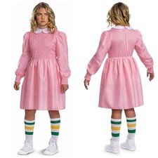 Stranger Things Eleven Fancy Dress for Kids and Teens, Official Licensed by Disg picture