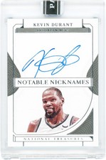Kevin Durant Nets Signed 2022 Panini National Treasures Notable #NN-KVD 1/1 Card picture