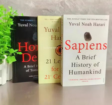 Yuval Noah Harari 3 Book Set Collection: Sapiens, Homo Deus & 21 Lessons English picture