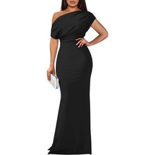  Women's Sleeveless Off Shoulder Long Formal Party Dress picture