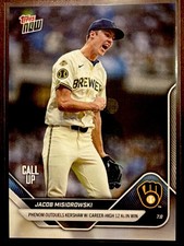 Topps 2025 Topps Now Jacob Misiorowski 🌟 Call-Up RC #402 PSA 10 picture
