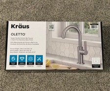 Kraus Oletto KPF-2822SFS Single Handle Bar & Prep Kitchen Faucet Stainless Steel picture