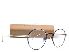 Masunaga Wright 45 Navy Silver Unisex Eyeglasses Frames 49-22-145 picture