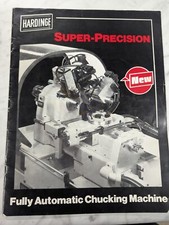 HARDINGE SUPER PRECISION FULLY AUTOMATIC CHUCKING MACHINE SALES BROCHURE picture