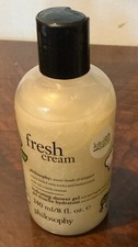 Philosophy Fresh Cream Shampoo Shower Gel Bubble Bath 8 oz SEALED picture