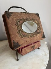 Antique Ornate Photo Album With Photos Stand And Drawer  picture