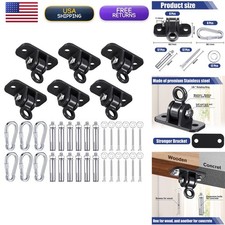Tandefio 6 Sets Swing Hanger Swingset Accessory, Black picture
