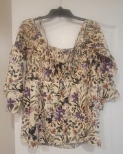 🔥 NWT's Torrid SIZE 3 Cold Shoulder Blouse Brand New And GORGEOUS 🔥 picture