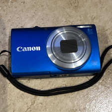 Canon PowerShot A4000 IS Compact Camera 16MP 8x Zoom IS Blue USB Untested picture