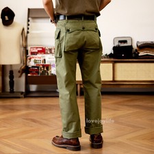 Red Tornado Vintage P44 HBT Military Trousers Men's Workwear Army Casual Pants picture