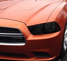2011-2014 Charger smoked tinted HEADLIGHT covers vinyl 11 12 13 14  picture