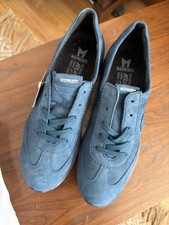 Mephisto Yael Peacock Blue Suede Sneaker Soft-Air Technology Lace-Up picture
