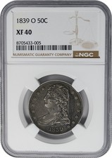 1839-O Capped Bust Half 50c XF40 NGC 951729-12 picture