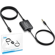 Portable Optical to 3.5mm Adapter 7 FT Long 192KHz DAC Converter to 3.5MM Audio picture
