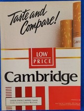 1989 CAMBRIDGE CIGARETTE ORIGINAL PRINT AD MANUFACTURED BY PHILIP MORRIS USA picture