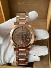 Burberry Men's Watch Chronograph The City 42mm Rose Gold BU9353 picture